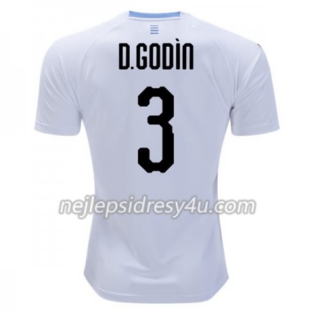 Fotbalový Dres Uruguay D.Godin 3 Venkovní MS 2018